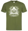 Мужская футболка Рак череп Оливковый фото
