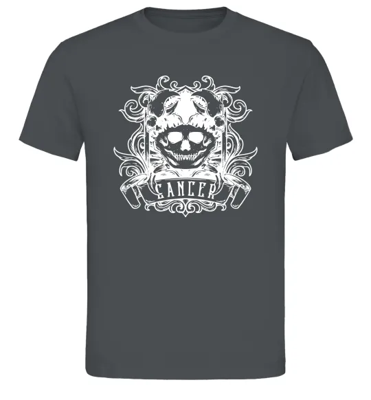 Мужская футболка Рак череп Графит фото
