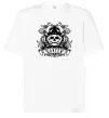 Футболка Оверсайз Рак череп Білий фото