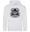 Чоловіча толстовка (худі) Рак череп Сірий меланж фото