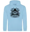 Женская толстовка (худи) Рак череп Голубой фото