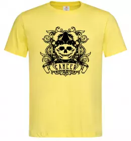 Мужская футболка Рак череп Лимонный фото