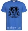 Мужская футболка Водолей скелет Ярко-синий фото