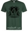 Мужская футболка Водолей скелет Темно-зеленый фото