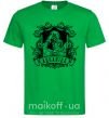 Мужская футболка Водолей скелет Зеленый фото