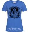 Женская футболка Водолей скелет Ярко-синий фото