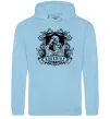 Чоловіча толстовка (худі) Водолій скелет Блакитний фото
