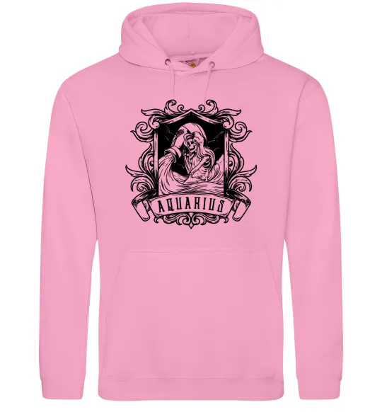 Жіноча толстовка (худі) Водолій скелет Рожевий фото