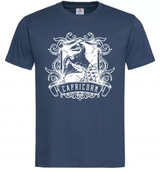 Чоловіча футболка Козеріг скелет Темно-синій фото