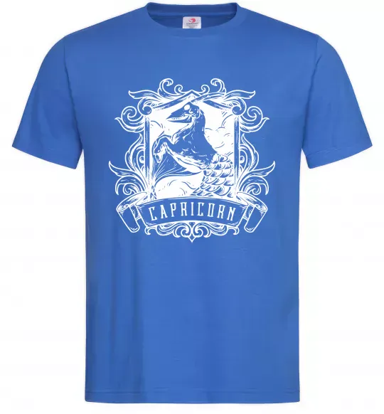 Чоловіча футболка Козеріг скелет Яскраво-синій фото