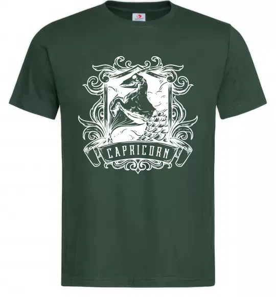 Чоловіча футболка Козеріг скелет Темно-зелений фото