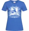 Жіноча футболка Козеріг скелет Яскраво-синій фото