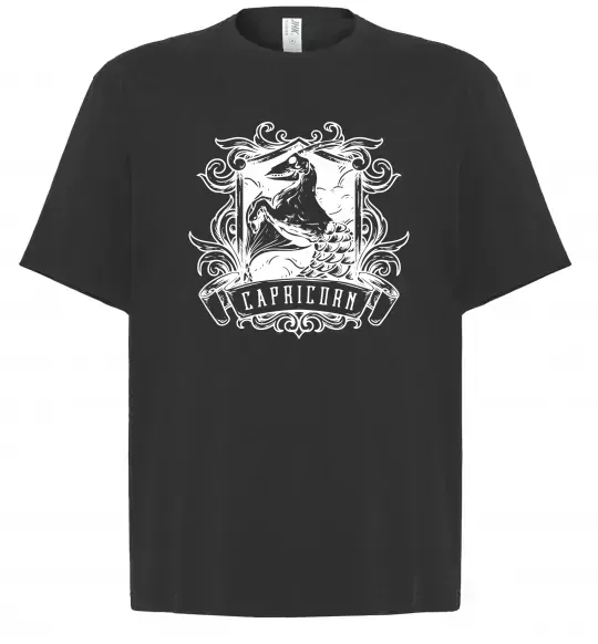 Футболка Оверсайз Козеріг скелет Черный фото