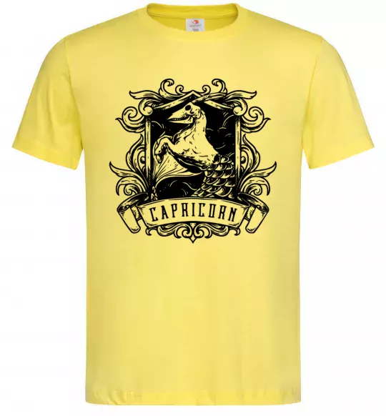 Чоловіча футболка Козеріг скелет Лимонний фото