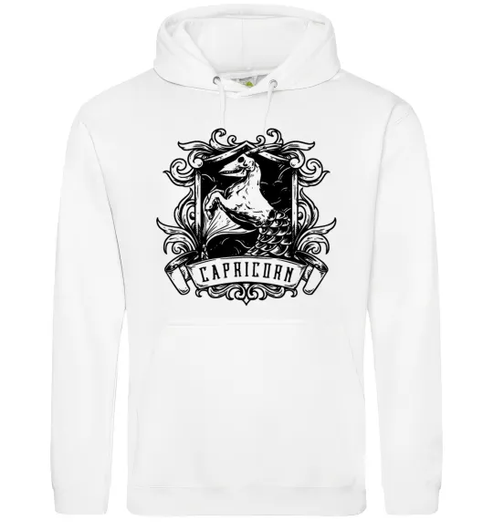 Женская толстовка (худи) Козеріг скелет Белый фото