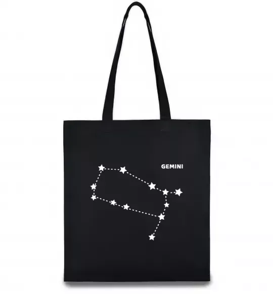 Эко-сумка Gemini stars Черный фото