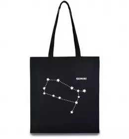 Еко-сумка Близнюка знак Чорний фото