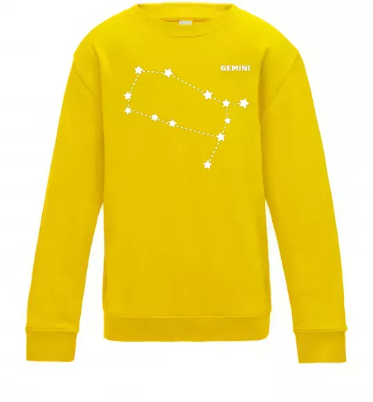 Детский Свитшот Gemini stars Солнечно желтый фото