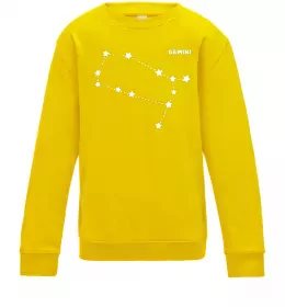 Дитячий світшот Gemini stars Сонячно жовтий фото