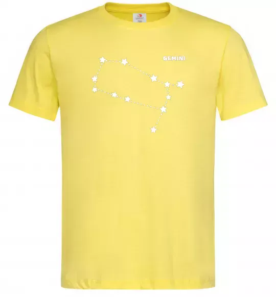 Чоловіча футболка Gemini stars Лимонний фото