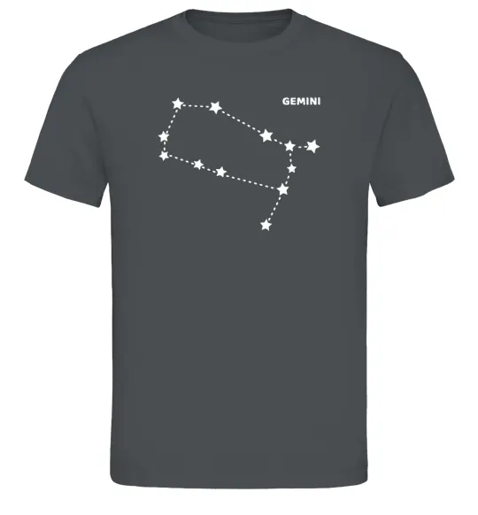 Чоловіча футболка Gemini stars Графіт фото