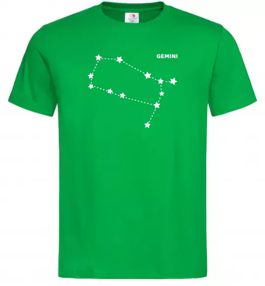 Чоловіча футболка Gemini stars Зелений фото