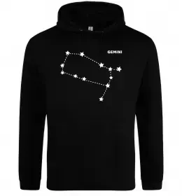 Чоловіча толстовка (худі) Gemini stars Чорний фото