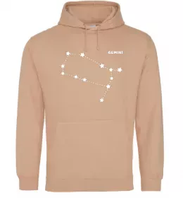 Жіноча толстовка (худі) Gemini stars Пісочний фото