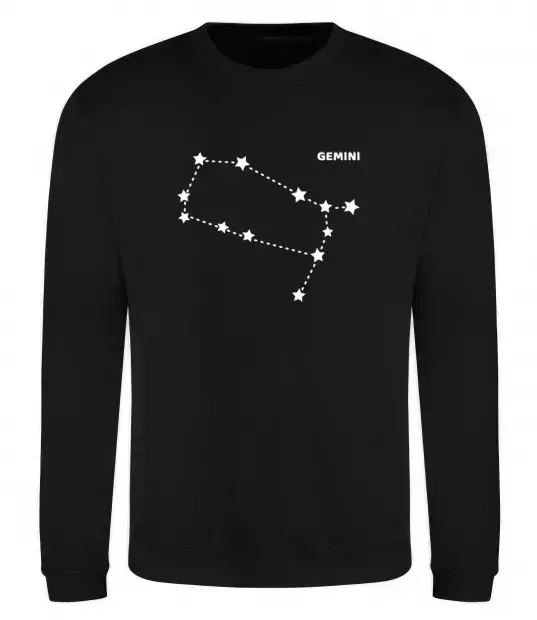 Свитшот Gemini stars Черный фото