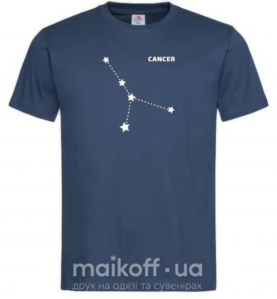 Мужская футболка Cancer stars Темно-синий фото