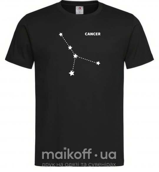 Чоловіча футболка Cancer stars Чорний фото