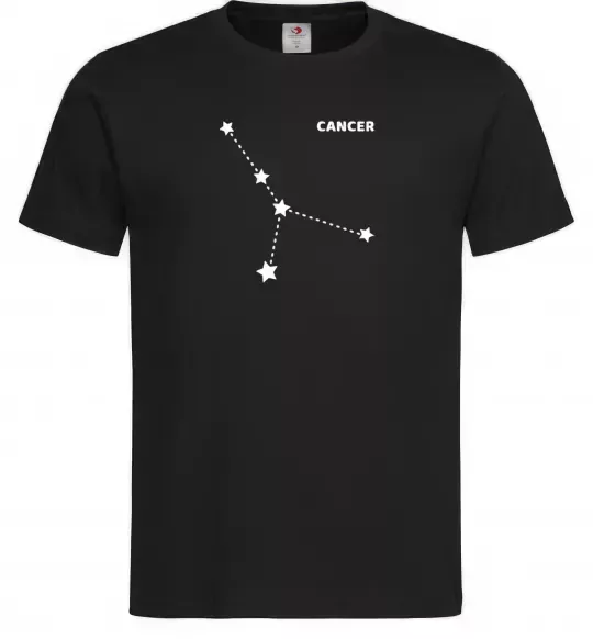 Мужская футболка Cancer stars Черный фото