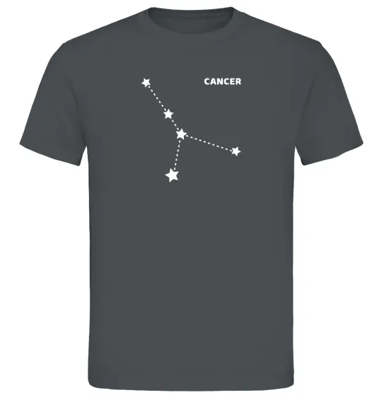 Мужская футболка Cancer stars Графит фото