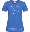 Женская футболка Cancer stars Ярко-синий фото