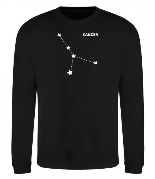 Свитшот Cancer stars Черный фото