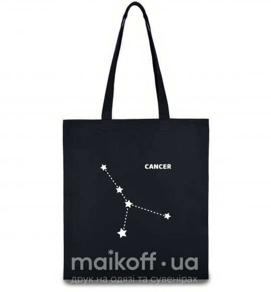Еко-сумка Cancer stars Чорний фото