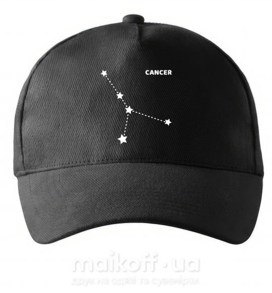 Кепка Cancer stars Чорний фото