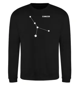 Світшот Cancer stars Чорний фото