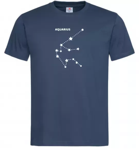 Мужская футболка Aquarius stars Темно-синий фото