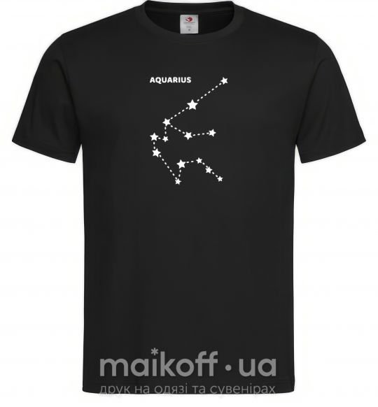Мужская футболка Aquarius stars Черный фото