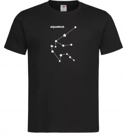 Мужская футболка Aquarius stars Черный фото