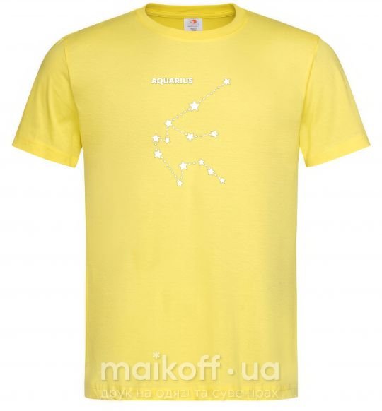 Мужская футболка Aquarius stars Лимонный фото