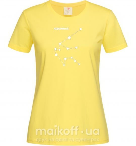 Женская футболка Aquarius stars Лимонный фото
