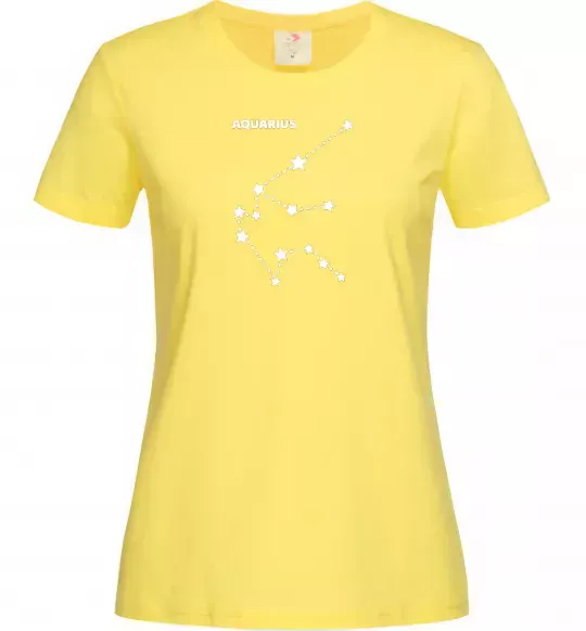 Женская футболка Aquarius stars Лимонный фото