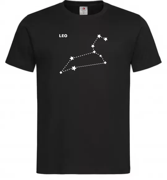 Чоловіча футболка Leo stars Чорний фото