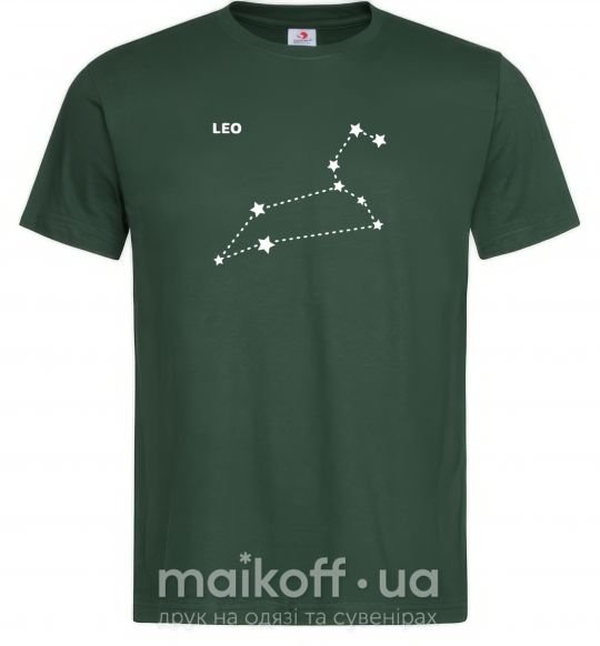 Мужская футболка Leo stars Темно-зеленый фото