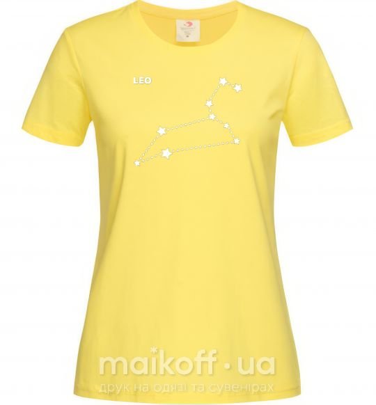 Женская футболка Leo stars Лимонный фото