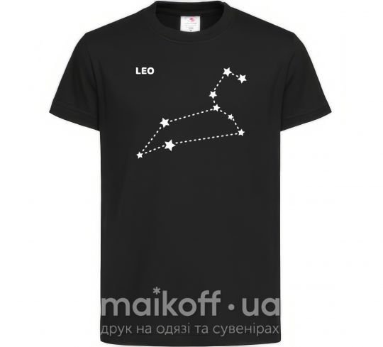 Дитяча футболка Leo stars Чорний фото