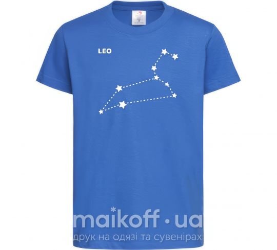 Детская футболка Leo stars Ярко-синий фото