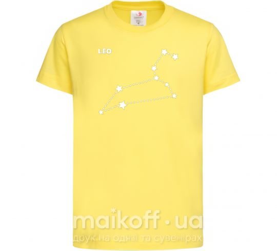 Детская футболка Leo stars Лимонный фото
